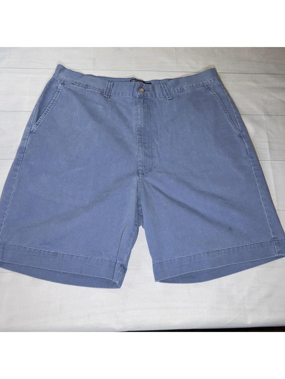 Polo Ralph Lauren Philip Shorts Blue Chino Sz 36 8” Inseam 100% Cotton Men’s